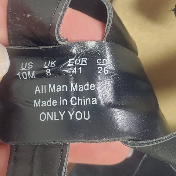 Dr Scholls Womens Only You Strappy Wedge Sandals Size 10 Black Comfort Summer - Picture 10 of 15